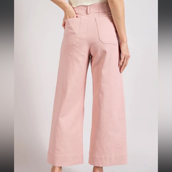 NWT ee:some Wide Leg Dusty Pink Jeans Size M - Picture 3 of 4